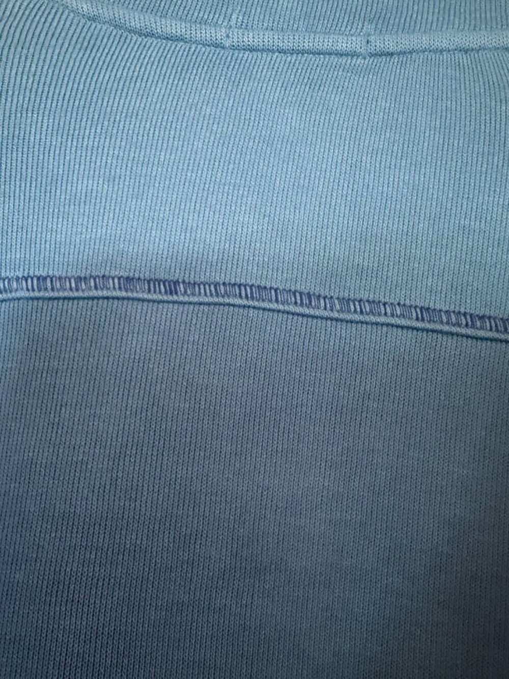 Tommy Bahama Mens Med Blue 100% Cotton Quarter Zip Pullover - Picture 6 of 6
